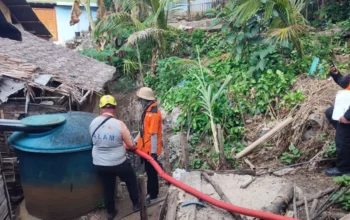 Kekeringan Air, BPBD Sulteng Salurkan Air Bersih di Bulagi dan Bulagi Selatan