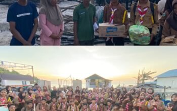 Rumah Hangus, Harta Ludes: Pramuka Saka Bakti Husada Banggai Laut Ulurkan Tangan untuk Korban Kebakaran Tinakin Laut